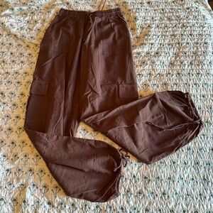 NWT SKIMS Dark Brown Cargo Pants Coverup